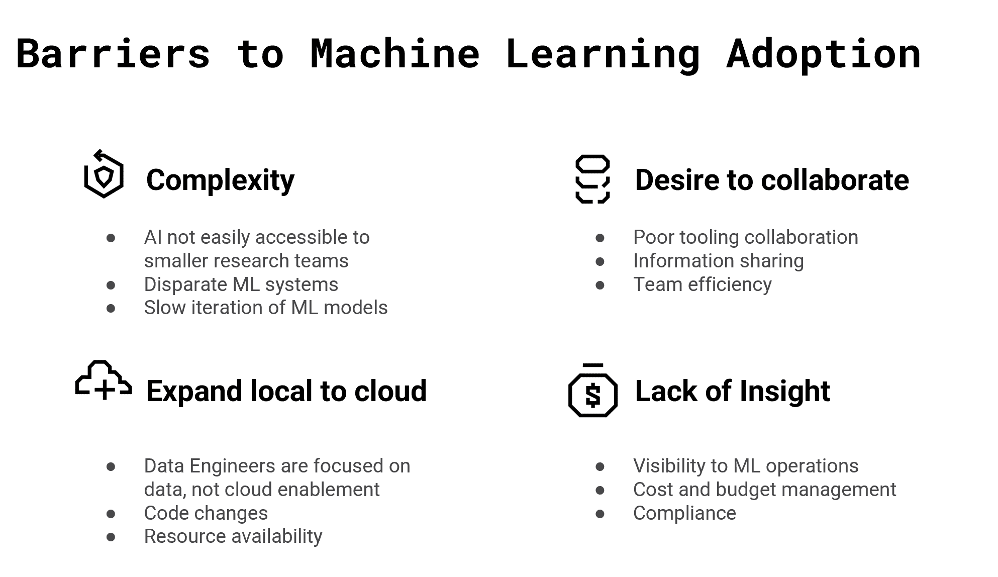 Machine Learning barriers
